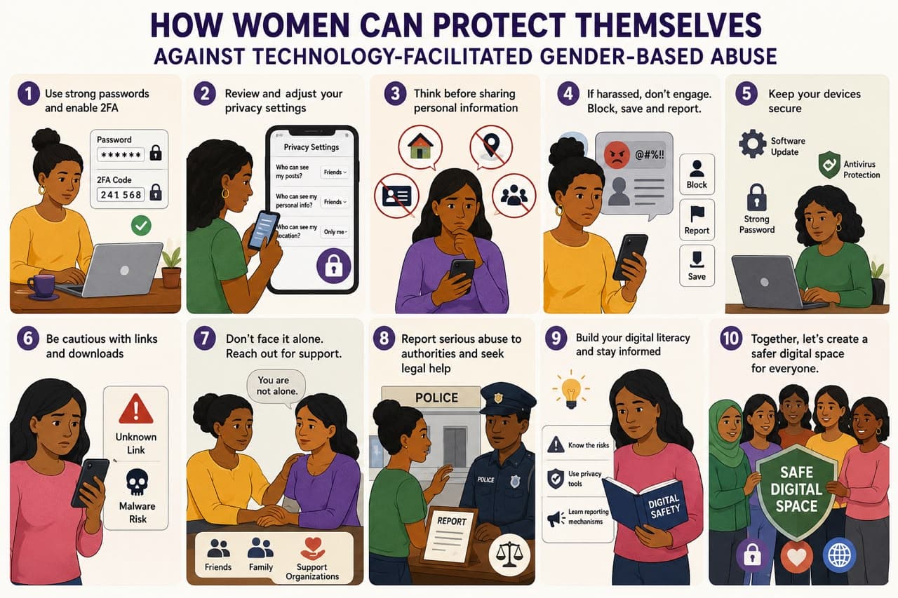 How Women Can Protect Themselves Against Technology-Facilitated Gender-Based Abuse